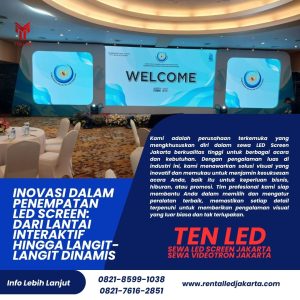 Inovasi dalam Penempatan LED Screen: Dari Lantai Interaktif hingga Langit-langit Dinamis