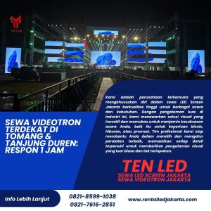 Sewa Videotron Terdekat di Tomang & Tanjung Duren: Respon 1 Jam