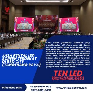 Jasa Rental LED Screen Terdekat di BSD City (Tangerang Raya)
