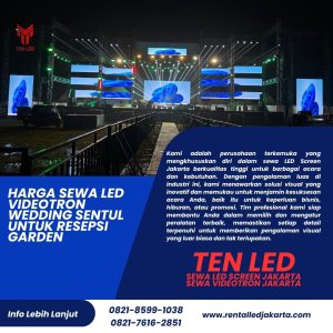Harga Sewa LED Videotron Wedding Sentul untuk Resepsi Garden