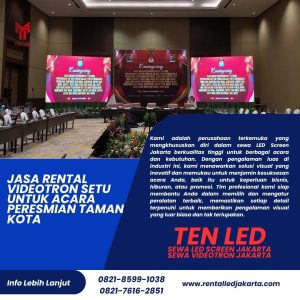 Jasa Rental Videotron Setu untuk Acara Peresmian Taman Kota