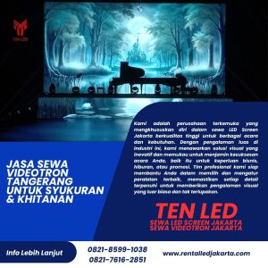 Jasa Sewa Videotron Tangerang untuk Syukuran & Khitanan