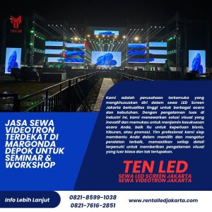 Jasa Sewa Videotron Terdekat di Margonda Depok untuk Seminar & Workshop