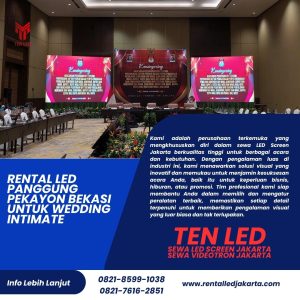 Rental LED Panggung Pekayon Bekasi untuk Wedding Intimate