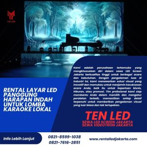 Rental Layar LED Panggung Harapan Indah untuk Lomba Karaoke Lokal