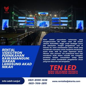 Rental Videotron Pernikahan Rawamangun: Siaran Langsung Akad Nikah