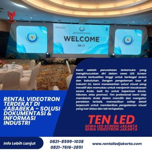 Rental Videotron Terdekat di Jababeka - Solusi Dokumentasi & Informasi Industri