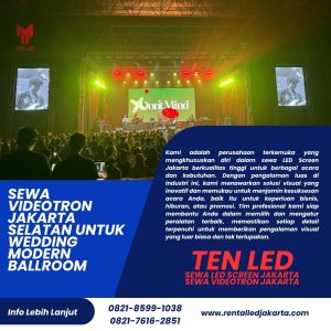 Sewa Videotron Jakarta Selatan untuk Wedding Modern Ballroom