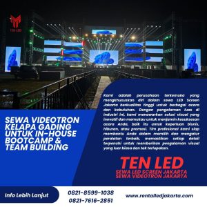 Sewa Videotron Kelapa Gading untuk In-House Bootcamp & Team Building