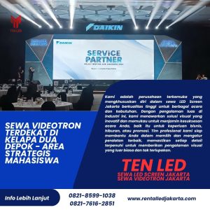 Sewa Videotron Terdekat di Kelapa Dua Depok - Area Strategis Mahasiswa