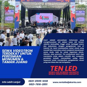 Sewa Videotron Terdekat untuk Peresmian Monumen & Taman Juang