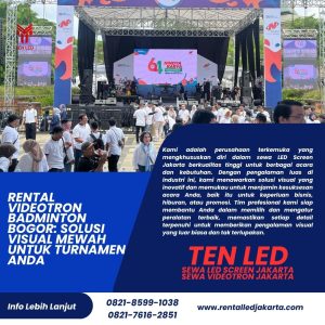Rental Videotron Badminton Bogor: Solusi Visual Mewah untuk Turnamen Anda