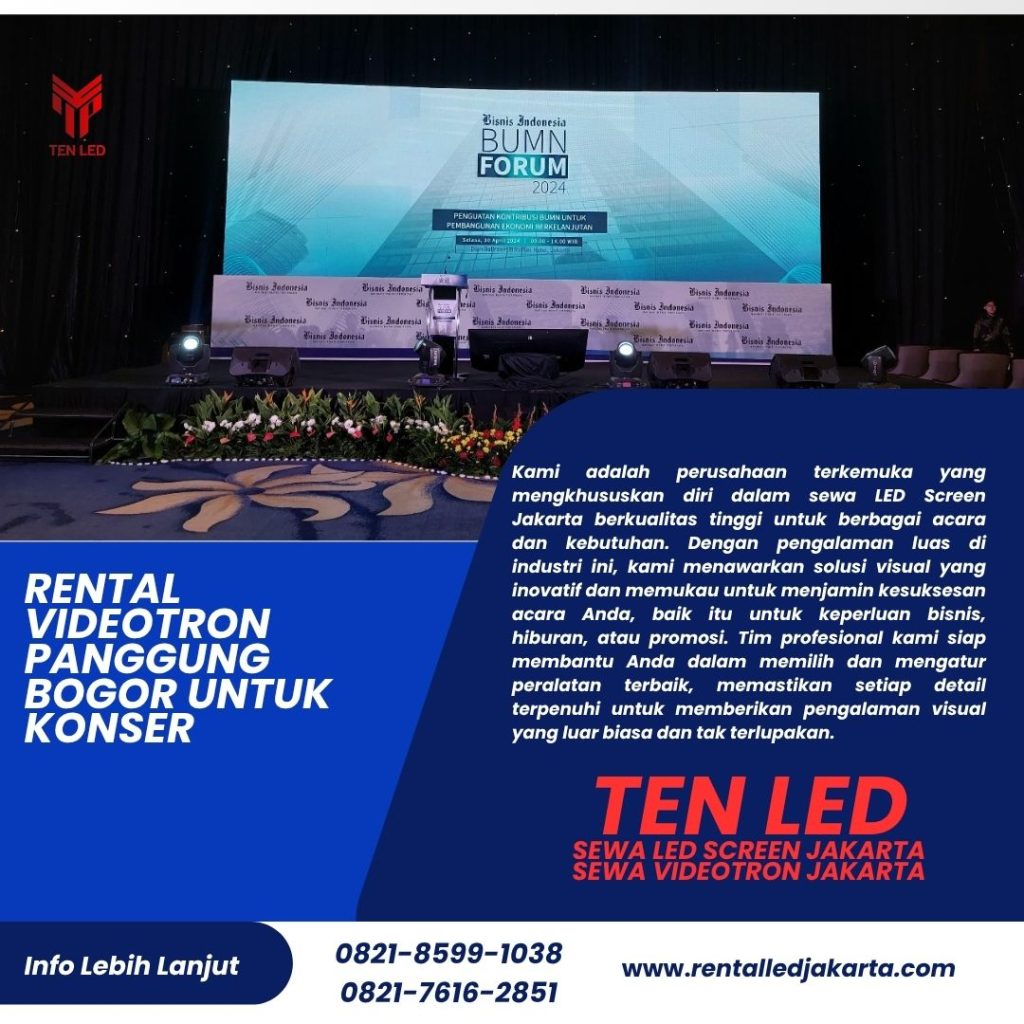 Rental Videotron Panggung Bogor untuk Konser