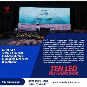 Rental Videotron Panggung Bogor untuk Konser