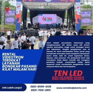 Rental Videotron Terdekat Layanan Bongkar Pasang Kilat Malam Hari