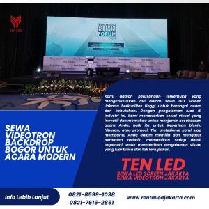 Sewa Videotron Backdrop Bogor untuk Acara Modern