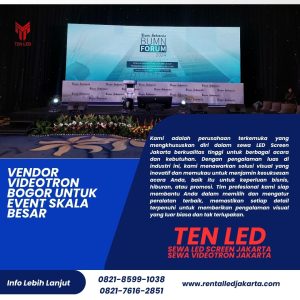 Vendor Videotron Bogor untuk Event Skala Besar