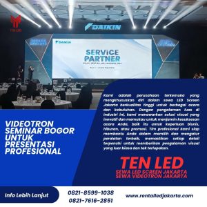 Videotron Seminar Bogor untuk Presentasi Profesional